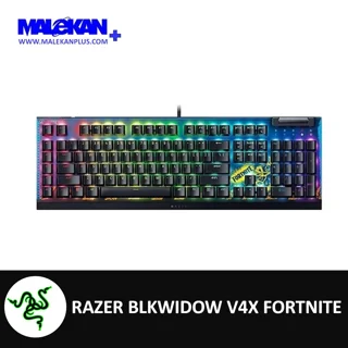 کیبورد سیم دار گیمینگ ریزر مدل RAZER BLKWIDOW V4X FORTNITE مشکی